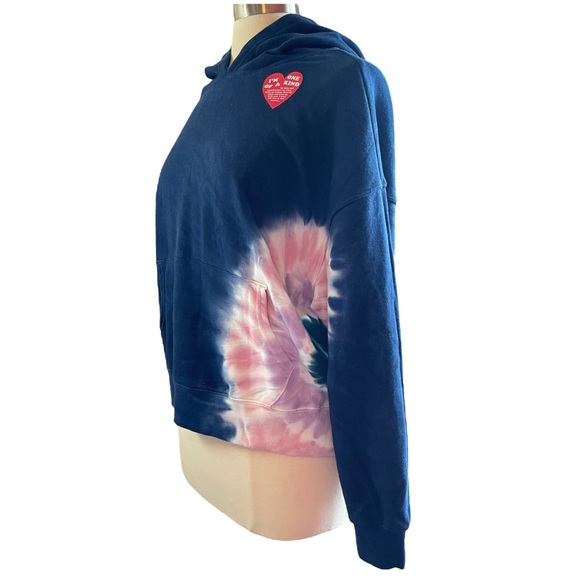 ❌SOLD❌NWT WILDFOX Hadley Blue Tie-Dye Pullover Hoodie - Picture 6 of 12
